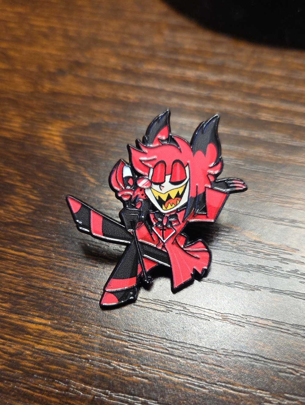 Red Character Enamel Pin - Men Accessories